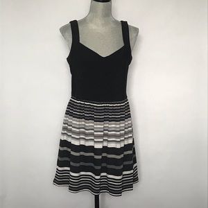 Black and White Stripe Mini Dress SZ XL